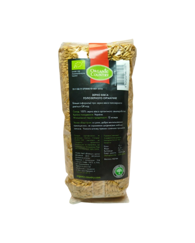 Овес голозерний органічний Organic Country 400 г
