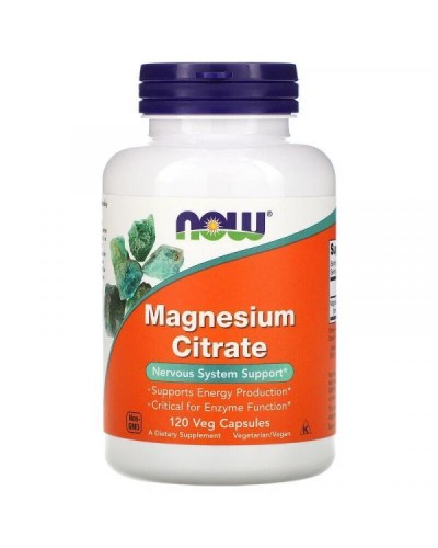 Now Foods Magnesium Citrate Магнію цитрат 400 мг 120 капс.