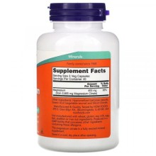 Now Foods Magnesium Citrate Магнію цитрат 400 мг 120 капс.