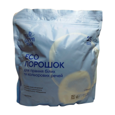 ЕКО Порошок натуральний концентрат для прання білих та кольорових речей Green Max 1 кг