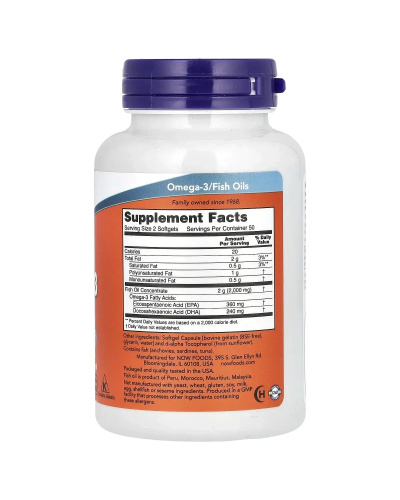 Now Foods Омега-3 1000 мг 100 капс.