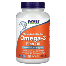 Now Foods Омега-3 1000 мг 200 капс.
