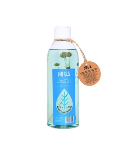 Шампунь для зміцнення волосся з маслом льону Яка 50 мл