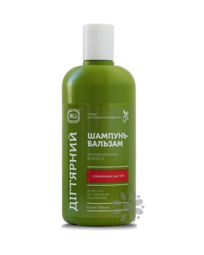 Шампунь-бальзам Яка для відновлення волосся Дігтярний, 500 мл