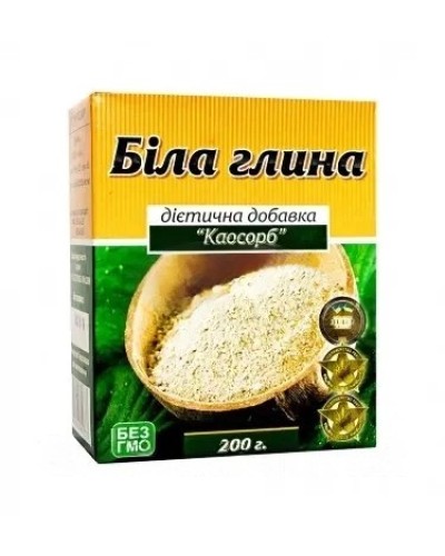 Глина біла харчова Касороб з клітковиною зародків пшениці 200 г