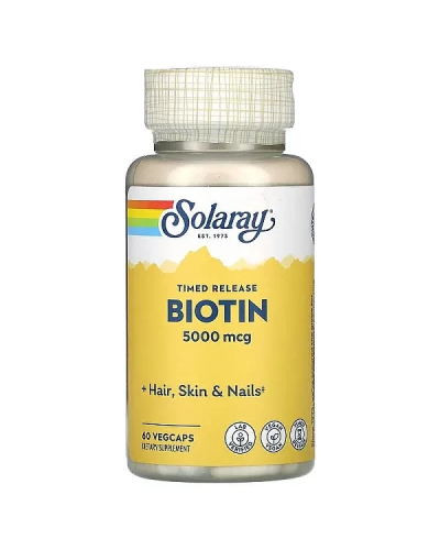 Solaray BIOTIN Біотин 5000 мкг 60 vegcaps