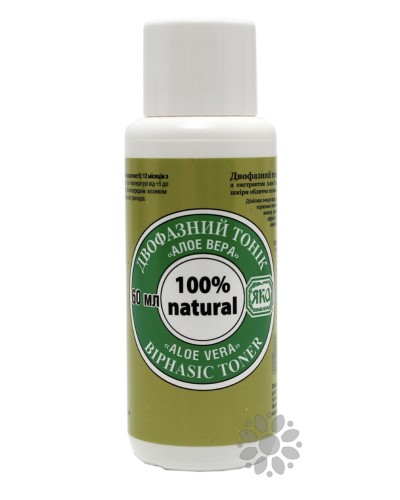 Тонік двофазний Яка Алое віра, 60 мл