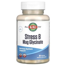 Kal Stress B Mag Glycinate комплекс вітамінів групи В з магнієм 60 vegcaps