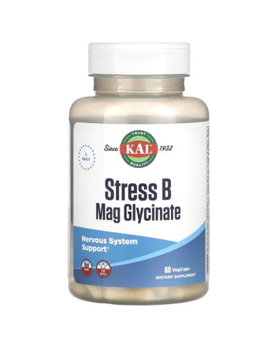 Kal Stress B Mag Glycinate комплекс вітамінів групи В з магнієм 60 vegcaps