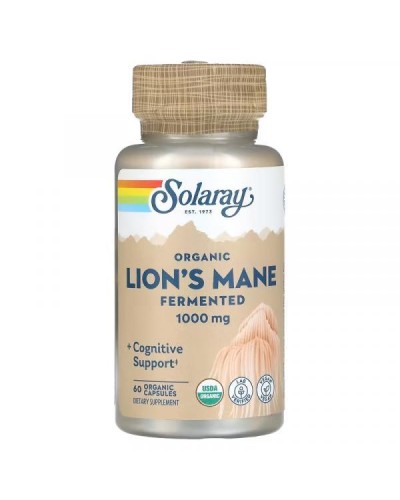 Solaray Їжовик ферментований органік 1000 мг 60 vegcaps