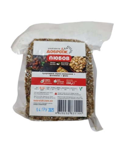 Жива халва Доброїж Любов без цукру 250 г