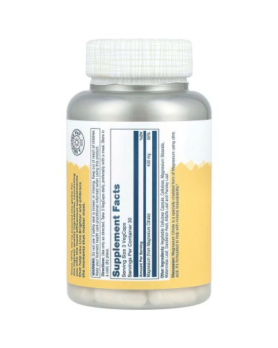 Solaray Магнію цитрат 400 мг 90 vegcaps