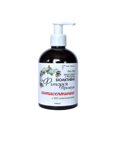 Рідке мило Фіторія преміум АНТИСЕПТИЧНЕ з фітором 275 мл