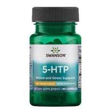 Swanson Now Foods 5-HTP 5-гідрокситриптофан 100 мг 60 vegcaps.