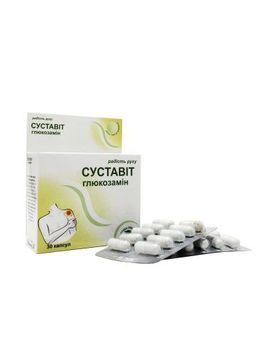 Дієтична добавка СУСТАВІТ з глюкозаміном Аптека Природи 30 капс.