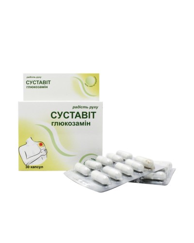 Дієтична добавка СУСТАВІТ з глюкозаміном Аптека Природи 30 капс.