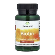 Swanson BIOTIN Біотин 5000 мкг 100 vegcaps