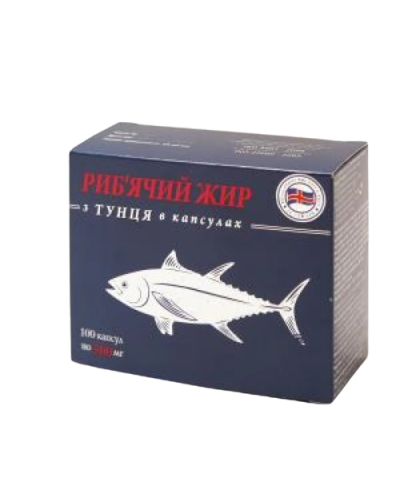 Риб'ячий жир з тунця Garmonia 100 капсул по 500 мг Ісландія-Україна