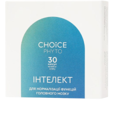 ІНТЕЛЕКТ Choice – дієтична добавка для покращення мозкових функцій 30 капс.