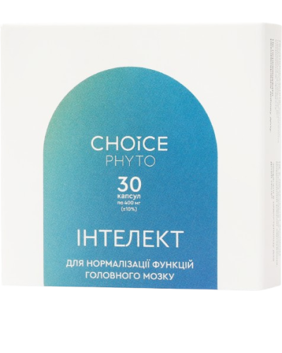 ІНТЕЛЕКТ Choice – дієтична добавка для покращення мозкових функцій 30 капс.