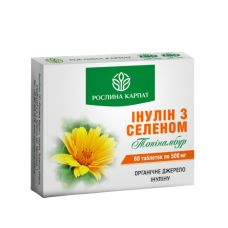 Інулін з селеном Рослина Карпат 60 табл. по 500 мг