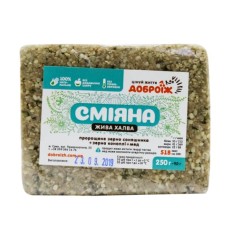 Жива халва "Сміяна" без цукру з насінням коноплі ТМ Доброїж