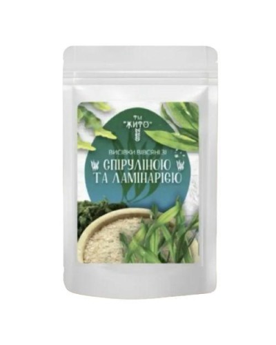 Вівсяні висівки зі спіруліною та ламінарією ТМ Жито 200 г