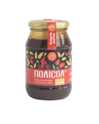 ПОЛІСОЛ з шипшиною (екстракт з пророщених зерен) 550 г