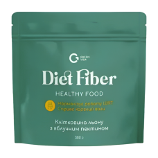 Клітковина льону з яблучним пектином Diet Fiber Грін-Віза 300 г