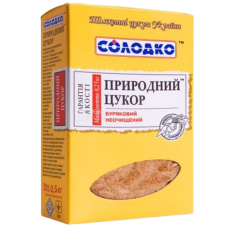 Цукор буряковий Солодко нерафінований (коричневий) пресований  500 г