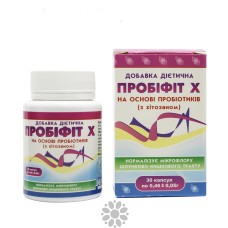 Пробіотик ПРОБІФІТ Х з фітором та хітозаном 30 капс.