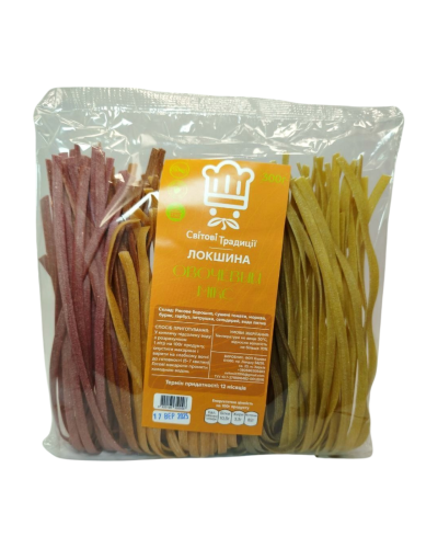 Локшина рисова овочева (без глютену) "Світові традиції" 300 г