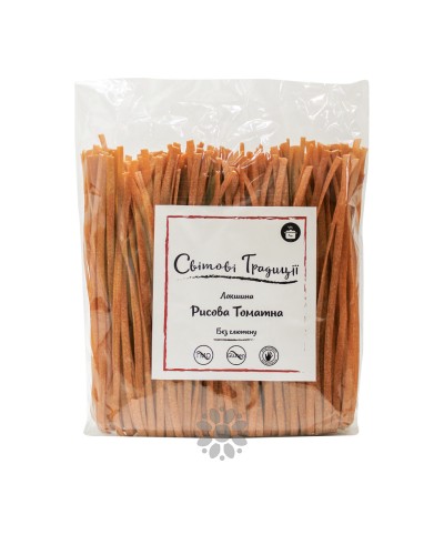 Локшина рисова томатна (без глютену) "Світові традиції" 300 г