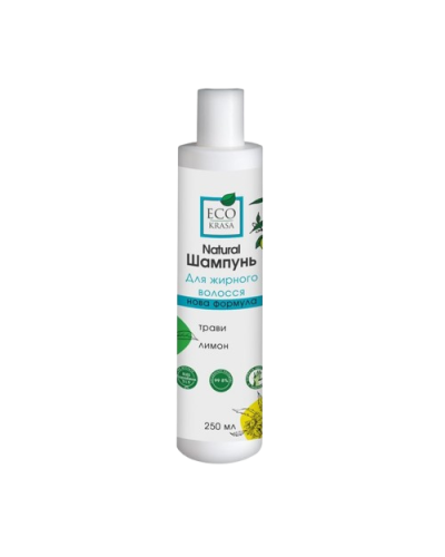 Шампунь для жирного волосся Трави та Лимон Екокраса 250 мл