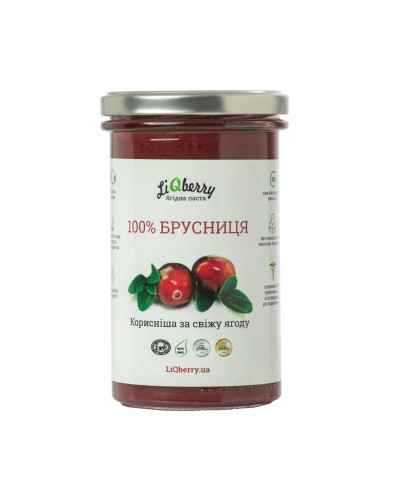 Бруснична паста LiQberry 545 мл