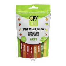 ФРУТИМ АСОРТІ - натуральні цукерки без цукру (пастила), 120 р