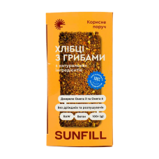 Хлібці SUNFILL з грибами 100 г