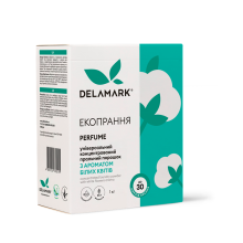 Концентрований безфосфатний пральний порошок DeLaMark Universal с ароматом цветов, 1 кг