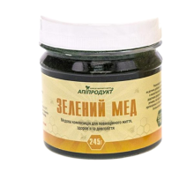 Зелений мед  (мед + спіруліна) Апіпродукт 245 г