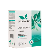 Концентрований безфосфатний пральний ЕКОпорошок DeLaMark Classic Universal 1 кг