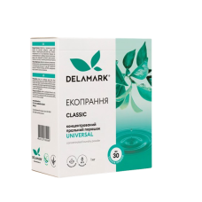 Концентрований безфосфатний пральний ЕКОпорошок DeLaMark Classic Universal 1 кг
