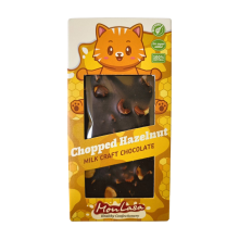 Крафтовий шоколад MonLasa молочний 45% з фундуком на меду без цукру 80 г