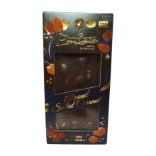 Крафтовий шоколад MonLasa чорний 70% на меду з мигдалем і солоною карамеллю 80 г