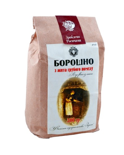 Борошно "Мучка" з пророщеної жита, 500 г, Рось