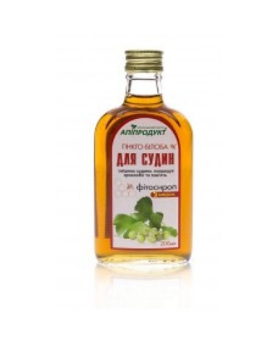 Фітосироп для судин Апіпродукт гінкго-білоба з медом 200 мл