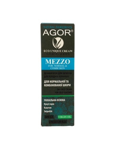 Крем денний AGOR MEZZO для нормальної та комбінованої шкіри (зимова серія) 50 мл