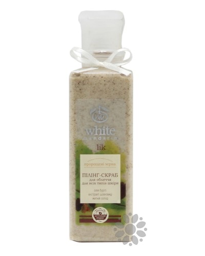 Крем-пілінг для обличчя White mandarin серії Пророслі зерна 200 мл