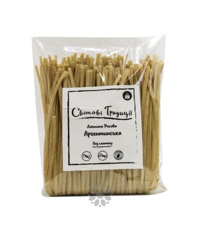 Локшина рисова без глютену Аргентинська Світові традиці 300 г