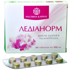 Ледіанорм Рослина Карпат жіноче здоров'я 60 табл. по 500 мг