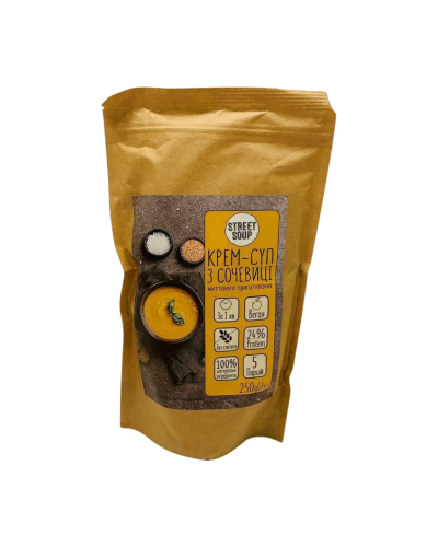 Крем-суп із сочевиці STREET SOUP, 250 г (дой-пак)